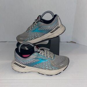 Brooks Adrenaline GTS 21 Women's Shoes Size 9 Gray Running Sneakers 1203291B182